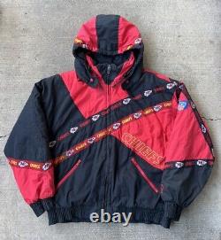 Veste matelassée vintage des Kansas City Chiefs des années 90 Pro Player Super Bowl Rare Vtg