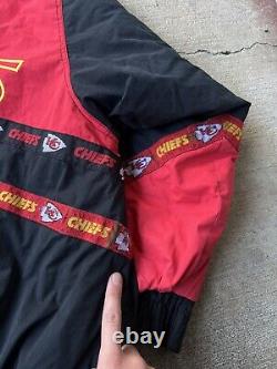 Veste matelassée vintage des Kansas City Chiefs des années 90 Pro Player Super Bowl Rare Vtg