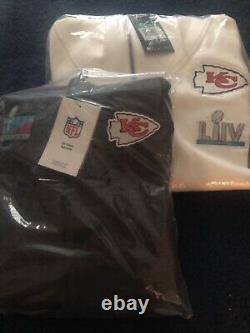 Vestes d'équipe XL toutes neuves des champions du Super Bowl LIV & LVII des Kansas City Chiefs