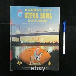 Vintage 1967 Afl NFL Super Bowl Kansas City Souvenir Gene Autry Signé