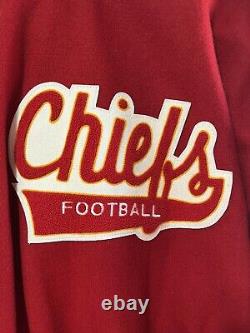Vintage Delong NFL Kansas City Chiefs Super Bowl IV Veste Varsity Homme Taille L
