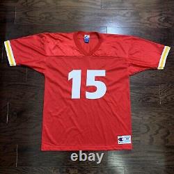 Vintage Kansas City Chiefs NFL Football Jersey #15 Patrick Mahomes Hommes Taille 44