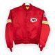 Vintage Kansas City Chiefs Nfl Satin Starter Jacket Mahomes Super Bowl Taille Xl