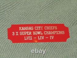 Vitrine des championnats du Super Bowl des Kansas City Chiefs