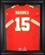 Vitrine Noire Encadrée Du Logo Du Maillot Des Champions Du Super Bowl Lviii Des Kansas City Chiefs