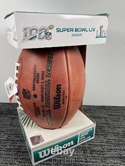 Wilson. Super Bowl LIV Miami. Le ballon officiel de jeu Duke Chiefs 49ers