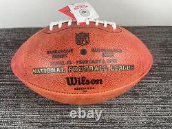 Wilson. Super Bowl LIV Miami. Le ballon officiel de jeu Duke Chiefs 49ers