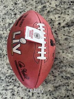 Wilson. Super Bowl LV 55. Ballon de football officiel de la NFL de Duke. Buccaneers et Chiefs.